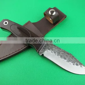OEM 7Cr13 Fixed Blade Combat Knife With Ebony Handle thumbnail-2