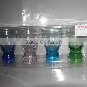 COLORED SHOT OR VODKA GLASS SET thumbnail-1