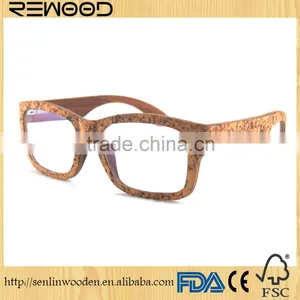 Wholesale Cork Wood Optical Frame Sunglasses Manufacturers Wooden Sunglasses Custom Logo thumbnail-1