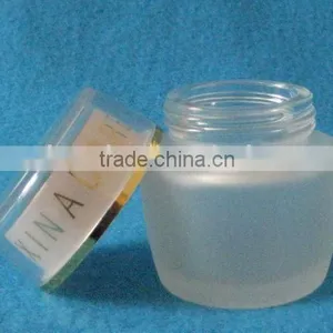 2011 New Design Glass Cosmetic Jar With Plastic Cap thumbnail-1