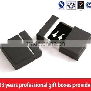Black Paperboard Jewelry Packing Box Drawer Box thumbnail-1