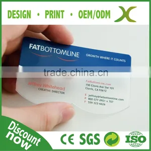 Free Design~~!! Best Material High Quality Business Card Transparent/ Transparent Pvc Card thumbnail-6