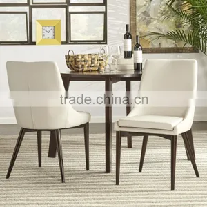 Luxury Top Grain Leather Wood Furniture Dining Chair thumbnail-4