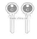 Brass Key Blank thumbnail-1