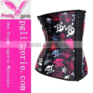 Manufacturers Skeleton Pattern Latex Waist Cincher Corset thumbnail-3