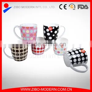 Beautiful Gift Ceramic Coffee Mug With Dot Design thumbnail-1