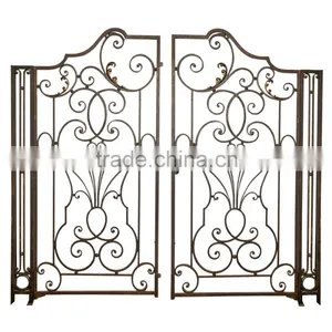 2016 Luxury European Style Metal Wrought Iron Gates Design on Online Shopping thumbnail-2