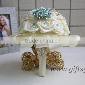 Handmade Graceful Brooch Wedding Bouquet for Bride thumbnail-4