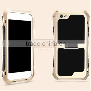 Luxury Aluminum Metal Frame Rubber Silicone Bumper Hard Case Cover for Xiaomi Mi4i for Samsung Galaxy Mega 6.3 for Sony thumbnail-6