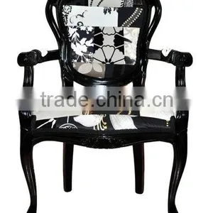 Factory Price Cheap Antique Solid Wood Hotel Furniture Louis Chair Wooden Chair thumbnail-1