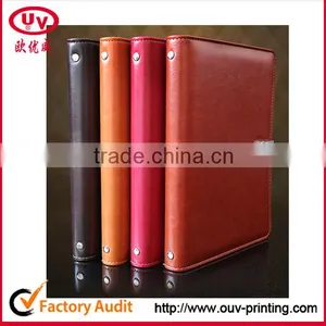2016/2017 USB PU Leather Notebook Luxury Business Meeting Organizer USB Notebook thumbnail-3