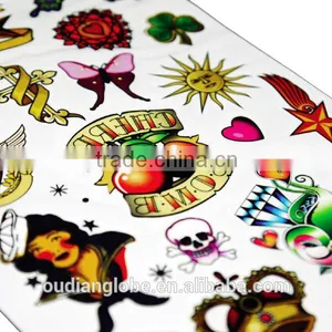 OEM Professional Item Gold Sliver Temporary Tattoo Sticker thumbnail-2