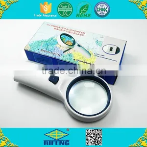Portable Optical Instrumeng;with Led Light and Carriage;Supported Magnifying Glass thumbnail-1