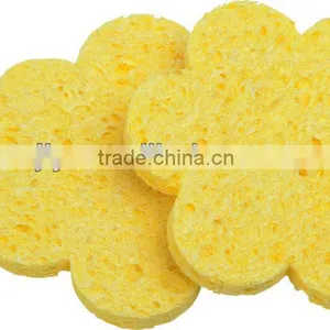 2014 Flower Shaped Yellow Facial Sponge thumbnail-1