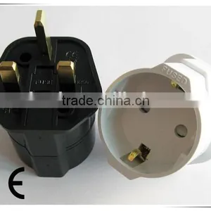 ST- 5 Germany to uk Adaptor With Fuse CE/LVD/EMC Certificate thumbnail-1