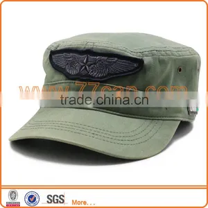 Fashion Plain Brush Cotton Brand Military Cap thumbnail-5