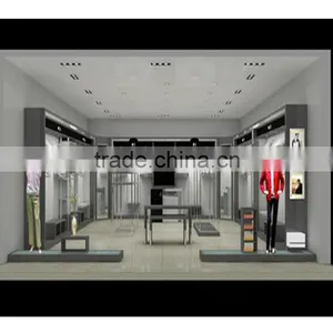 Modern New Styling Clothing Display Design Of Cloth Shop thumbnail-1