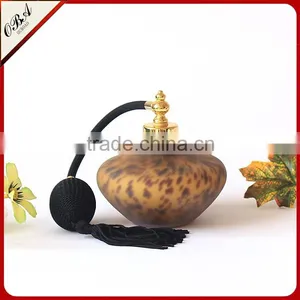100ml Hand Blown Modern Leopard Print Frosted Glass Perfume Bottle , Airbag Scent Bottle thumbnail-3