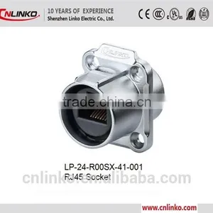 With Snap-fastener Dust-proof IP67 RJ45 Connector With Dust Cap thumbnail-3
