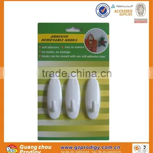 Clear Plastic Hooks Adhesive Plastic Hooks Clear no Screws no Mark Adhesive Plastic Hook Removable Wall Hook thumbnail-4