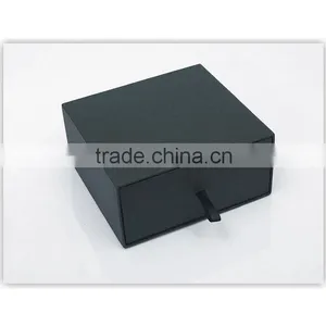 China Factory Wholesale Custom Cardboard Jewelry Box, Black Beautiful Gift Box thumbnail-1