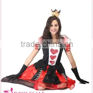 Pretty Queen Fancy Dress Queen of Hearts Costume Sexy Fairy Tale Costumes thumbnail-1