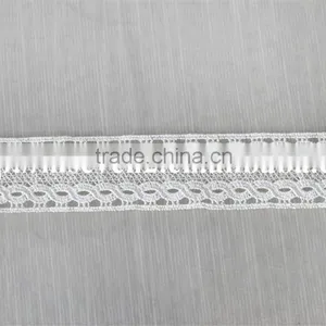Factory Wholesale High Quality White 3cm Polyester Yarn Lace for Sale thumbnail-2