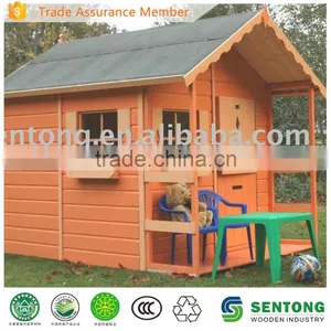 Popular Wooden Children Playhouse thumbnail-1