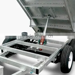12x5ft Hot Dipped Galvanized 3.5 Ton Heavy Duty Hydraulic Tipper Box Trailer thumbnail-4