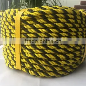 High Quality PP Monofilament 3 Strand Twisted Rope/Tiger Rope thumbnail-1