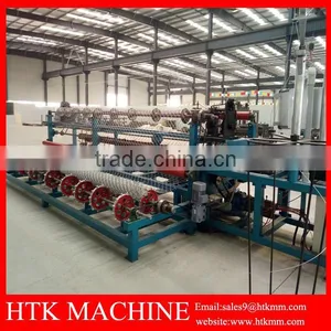 HTK Factory Full Automatic Galvanized Chain Link Fence Making Machine thumbnail-3