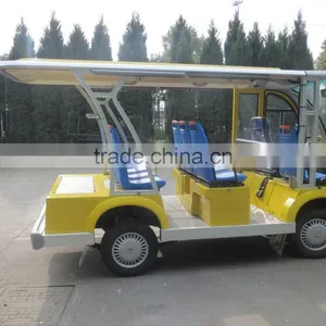 2015 Yellow Customized Electric Tourist Bus thumbnail-2