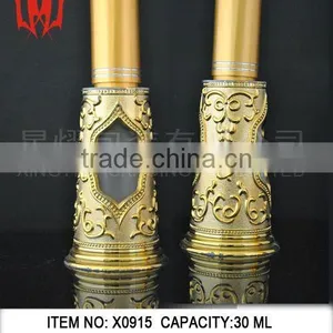 30ml Golden Arabia Alloy Perfume Bottles With Window On Outside thumbnail-1