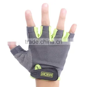 BOER Paired Fitness Sport Gym Exercise Weightlifting Women Half Finger Gloves Magic Tape Non-slip Sports Gloves thumbnail-3