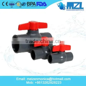 1/2" Inch Inch Hot Selling Cheapest Price PVC Ball Valve, Upvc Ball Valve, Pvc Pipe Fittings China Factory thumbnail-1