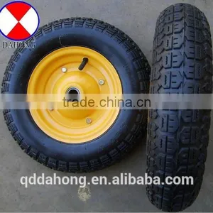 Rubber Wheel for Wheelbarrow Size 350-7 , Rubber Tire and Wheel,wheelbarrow Wheel thumbnail-2