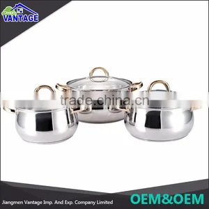 Wholesale 6pcs Cooking Pot and Frypan Mirror Finish Stainless Steel Cookware thumbnail-1