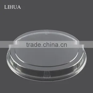 6 Compartments Disposable Plastic Round Food Container Box for Salad,Fruit,Sushi,Drysaltery and Dessert Packaging thumbnail-3