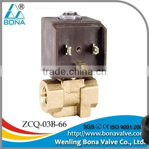 1/4" Brass Vertical Hot Water Steam Turbine 42V 110V 220V Magnetic Valve ZCQ-03B-66 thumbnail-1