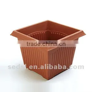 Square Garden Plastic Terracotta Pots Wholesale thumbnail-3