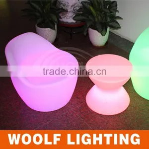 Small Size Lovely Park Decorative Glowing Lighting Up LED Seat LED Leisure Garden Furniture thumbnail-1