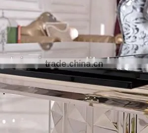 TH391 2015 New Model Foldining Tempered Glass Dining Table thumbnail-3