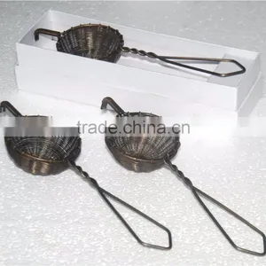 Antique Brass Tea Strainer | Wholesale Tea Strainers thumbnail-1
