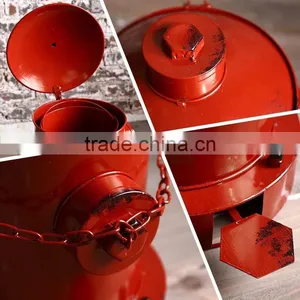 Unique Decorative Iron Fire Hydrant Trash Can thumbnail-4