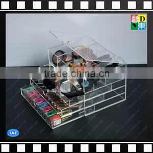 High Quality Elegant Acrylic Makeup Organizer Clear Storage Box thumbnail-1