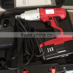 CORDLESS DC 24V 410ft/lbs NI-CD HIGH TORQUE IMPACT WRENCH thumbnail-1