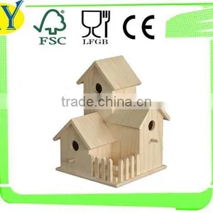 Eco-friendly Unfinished Wooden Bilrd House Wholesale thumbnail-1