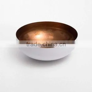 White Metal Copper Bowl thumbnail-1