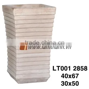 Vietnam High Pattern Chocolate Terracotta Planter thumbnail-1