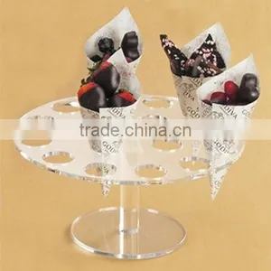 Acrylic Ice Cream Cone Holder Display Stand - Hold 8 Cones Buffet thumbnail-5